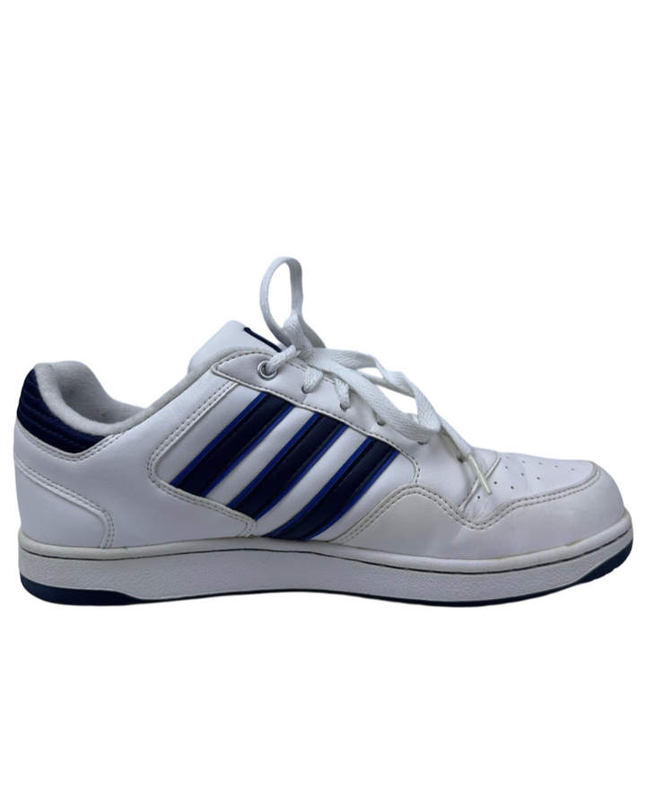 Adidas Neo G53098 Men's Athletic Sneakers Shoes White Blue Stripe Size (9.5)